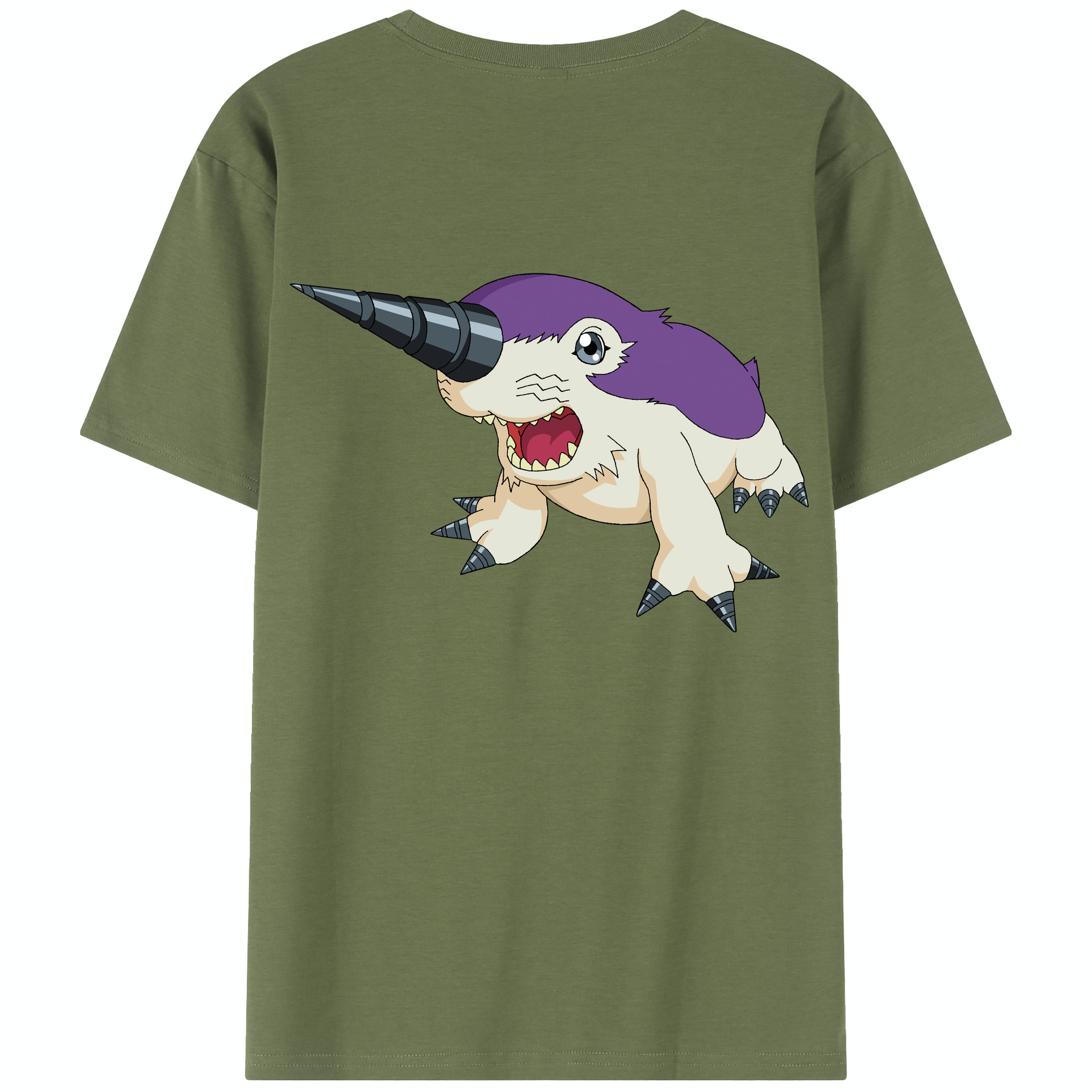（画像用） Digimon デジタルモンスター/デジモン 綿100％半袖Tシャツ（背面プリント）